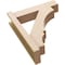 Ekena Millwork 6-in W x 22-in D x 26-in H Balboa Block Rough Cedar Woodgrain TimberThane Outlooker, Primed Tan OUTUR060X22X26BOA44RCPR - alternate 4